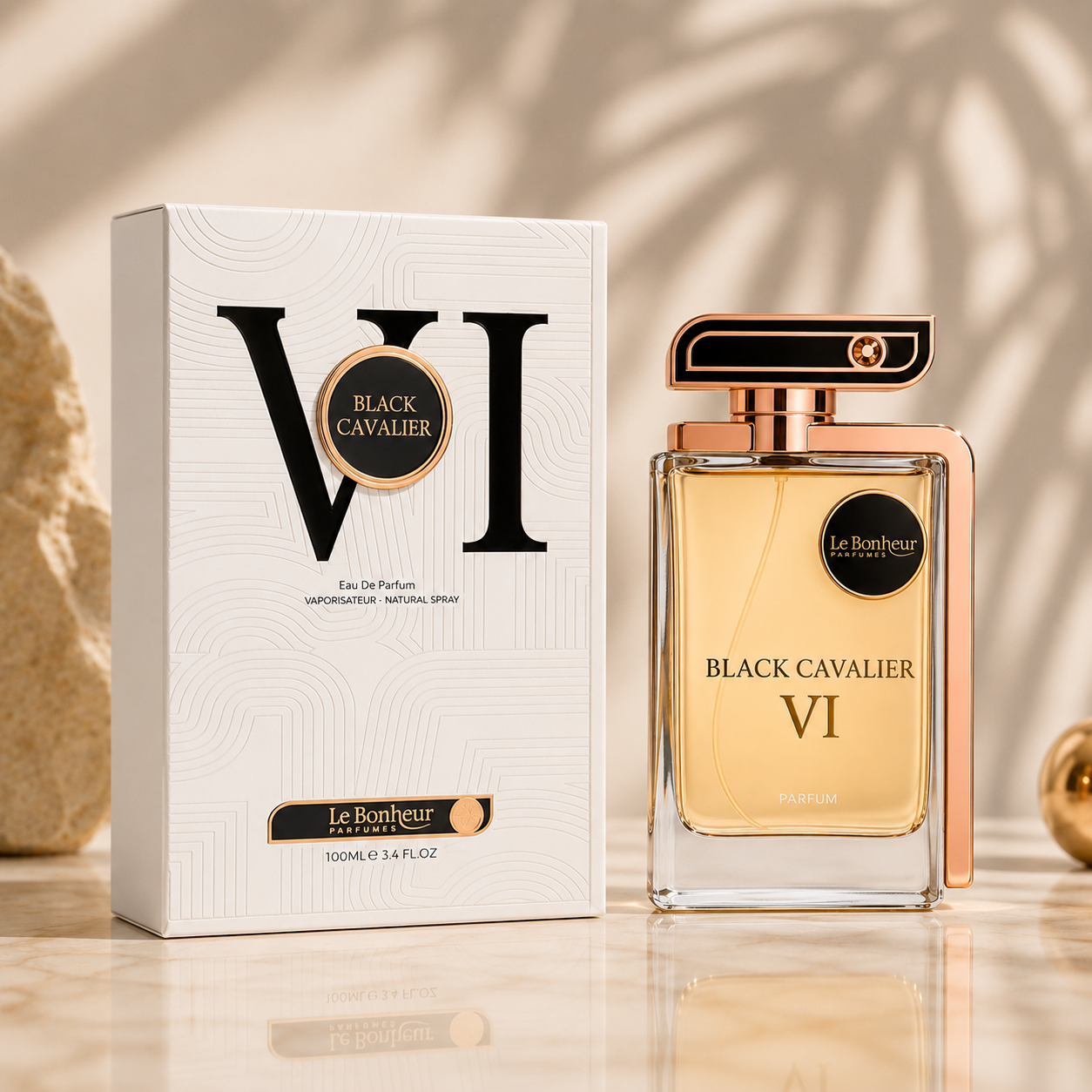 Black Cavalier VI 100ml Eau De Parfum By Le Bonheur