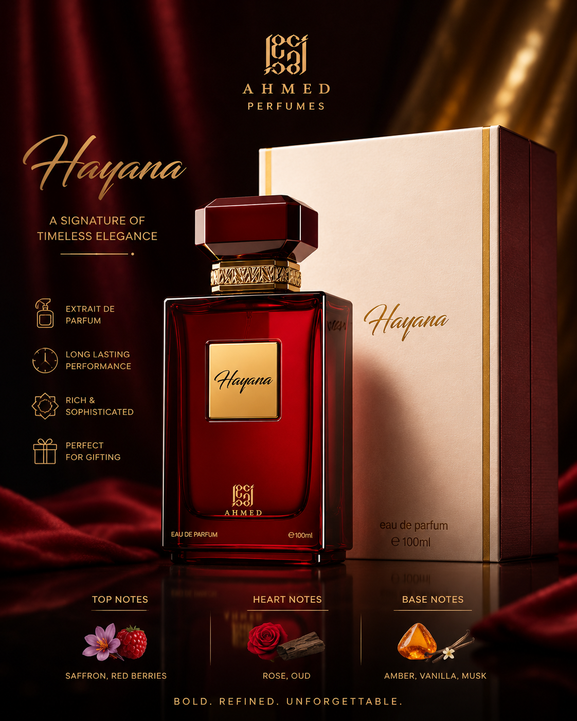 Hayana Eau de Parfum 100ml by Ahmed Al Maghribi